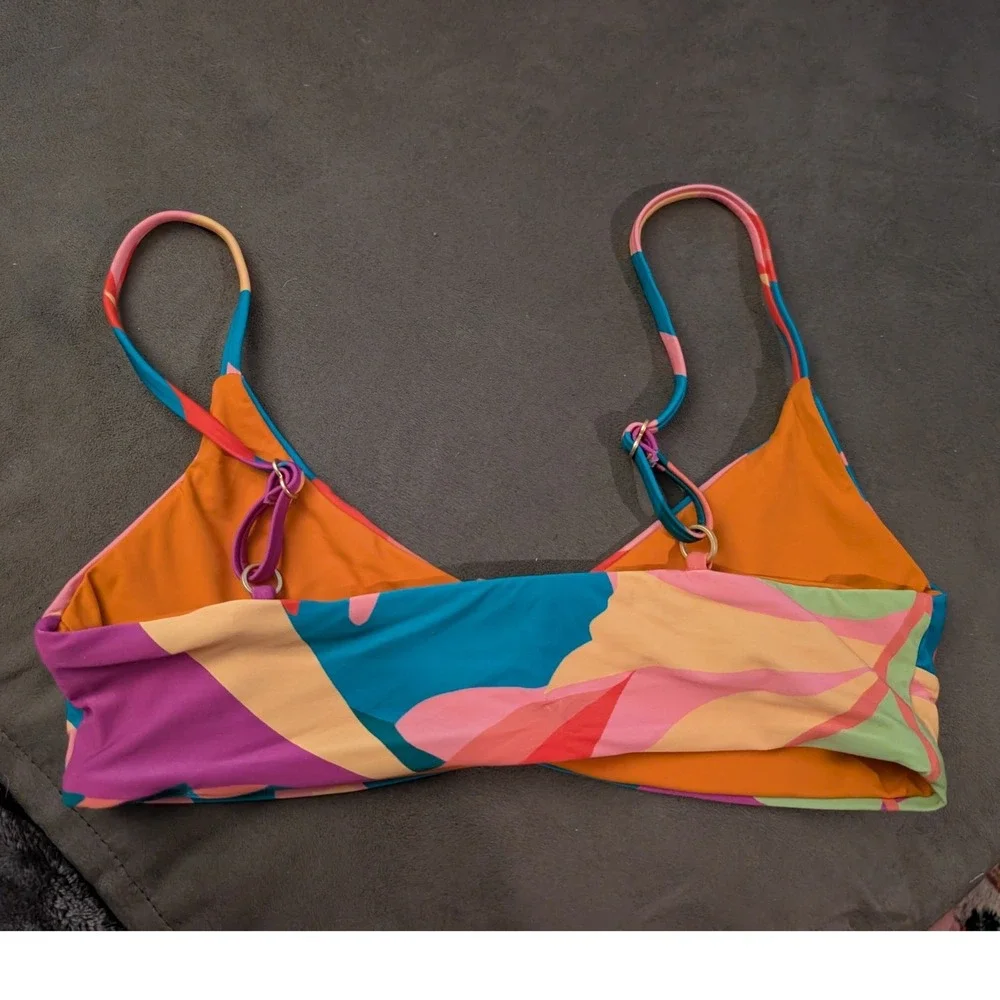 L*Space High Tide Top Copacabana Bikini Swimwear S NEW Vacation Resort Tropical